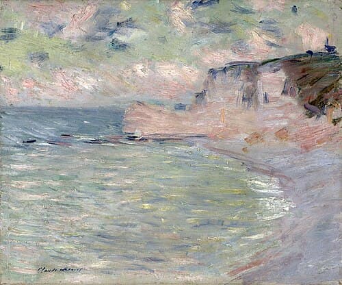 Falaise et Porte d'Amont, effet du matin
