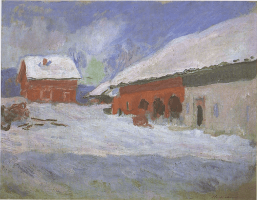 Norvège, les maisons rouges à Björnegaard