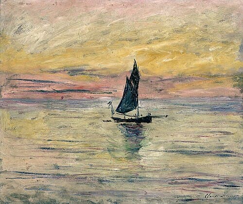 Sailboat in the evening