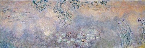 Le Bassin aux nymphéas avec iris
