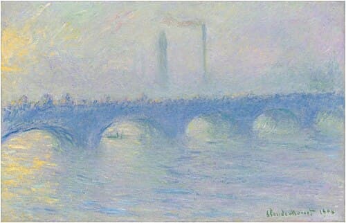 Waterloo Bridge, effet de brume
