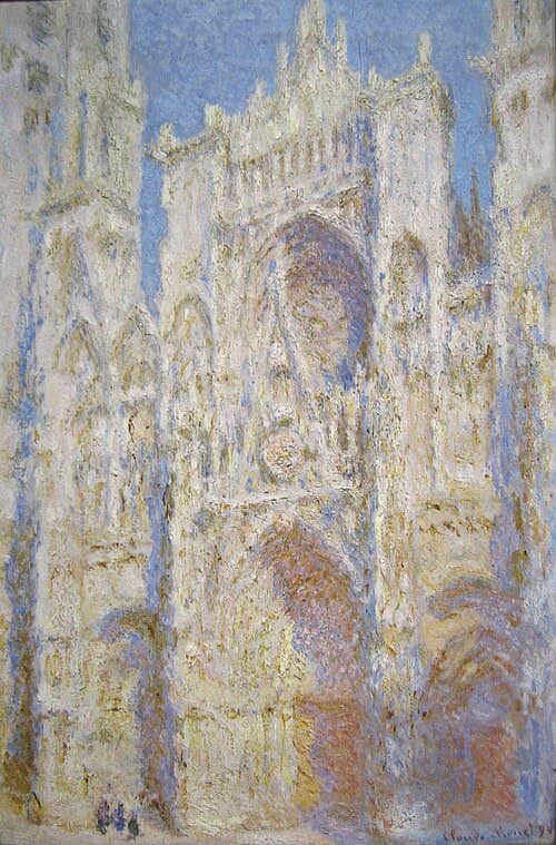 Rouen Cathedral, Portal, Sunlight