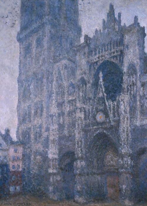 Rouen Cathedral, Portal and Tower d'Albane, Cloudy Weather