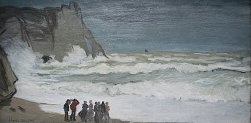 Heavy Sea in Étretat
