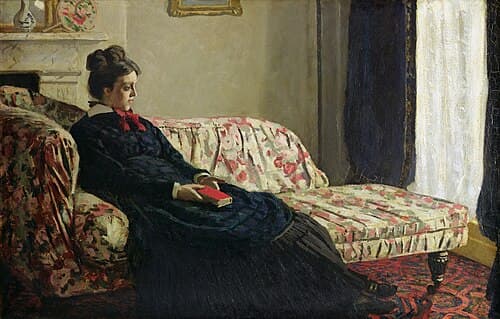 Meditation. Madame Monet on the Sofa