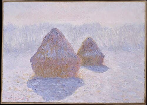 Haystacks (Effect of Snow and Sun)