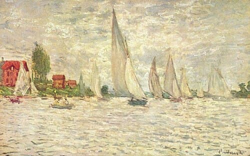 Les barques. Régates à Argenteuil