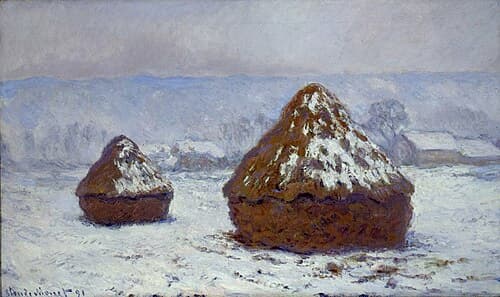 Grainstacks, Snow Effect