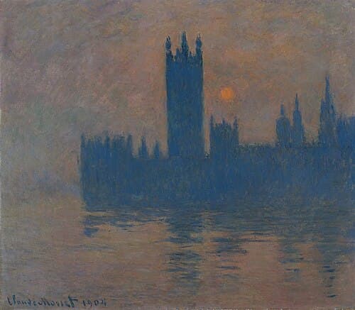 Le Parlement, coucher de soleil