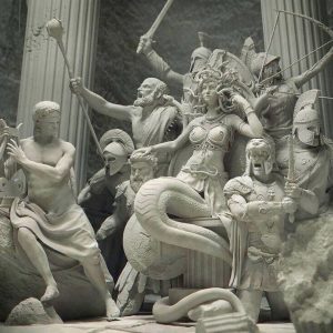 Medusa On Her Throne - Reza Sedghi - 2021 | Academia Aesthetics