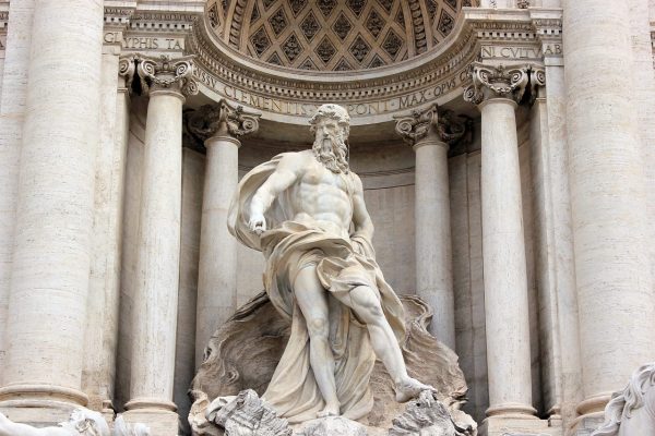 Statue on the Trevi Fountain - Nicola Salvi - 1762 - Italy | Academia Aesthetics