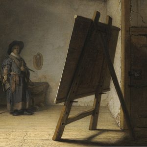 Artist in his Studio - Rembrandt - c. 1628 - USA | Academia Aesthetics