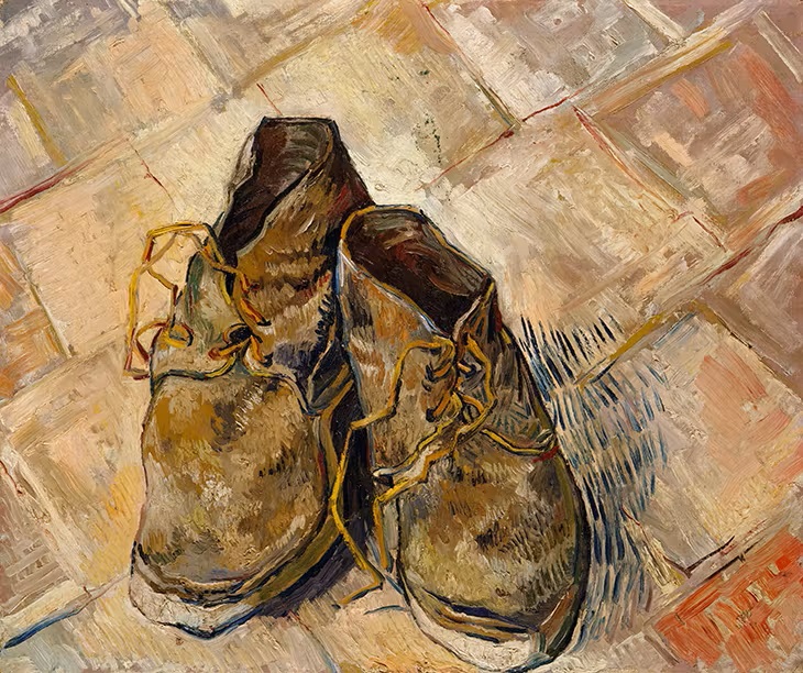 Pair of Shoes - Vincent Van Gogh - 1887 - France | Academia Aesthetics