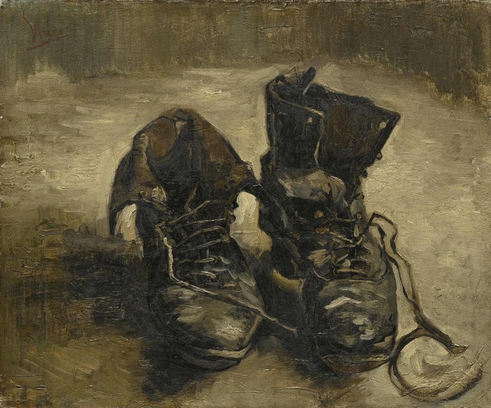 Pair of Shoes - Vincent Van Gogh - 1887 - France | Academia Aesthetics