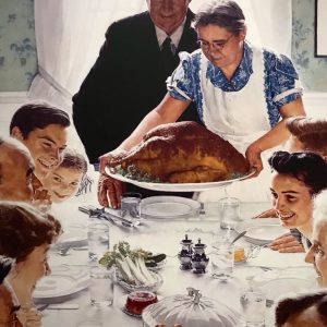 Freedom from Want - Norman Rockwell - 1942/43 - USA | Thanksgiving and the History of Black Friday | Academia Aesthetics