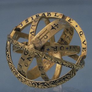 This 4th century ring has been replicated many times in many countries, and in many materials, too! Learn more about the Armillary Sphere Ring now | AcademiaAesthetics.com