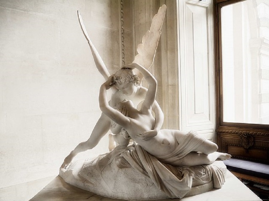 Cupid and Psyche was completed between 1788 and 1793 and is considered one of Canova's greatest masterpieces, depicting a kiss by Cupid to revive Psyche | Read more on AcademiaAesthetics.com