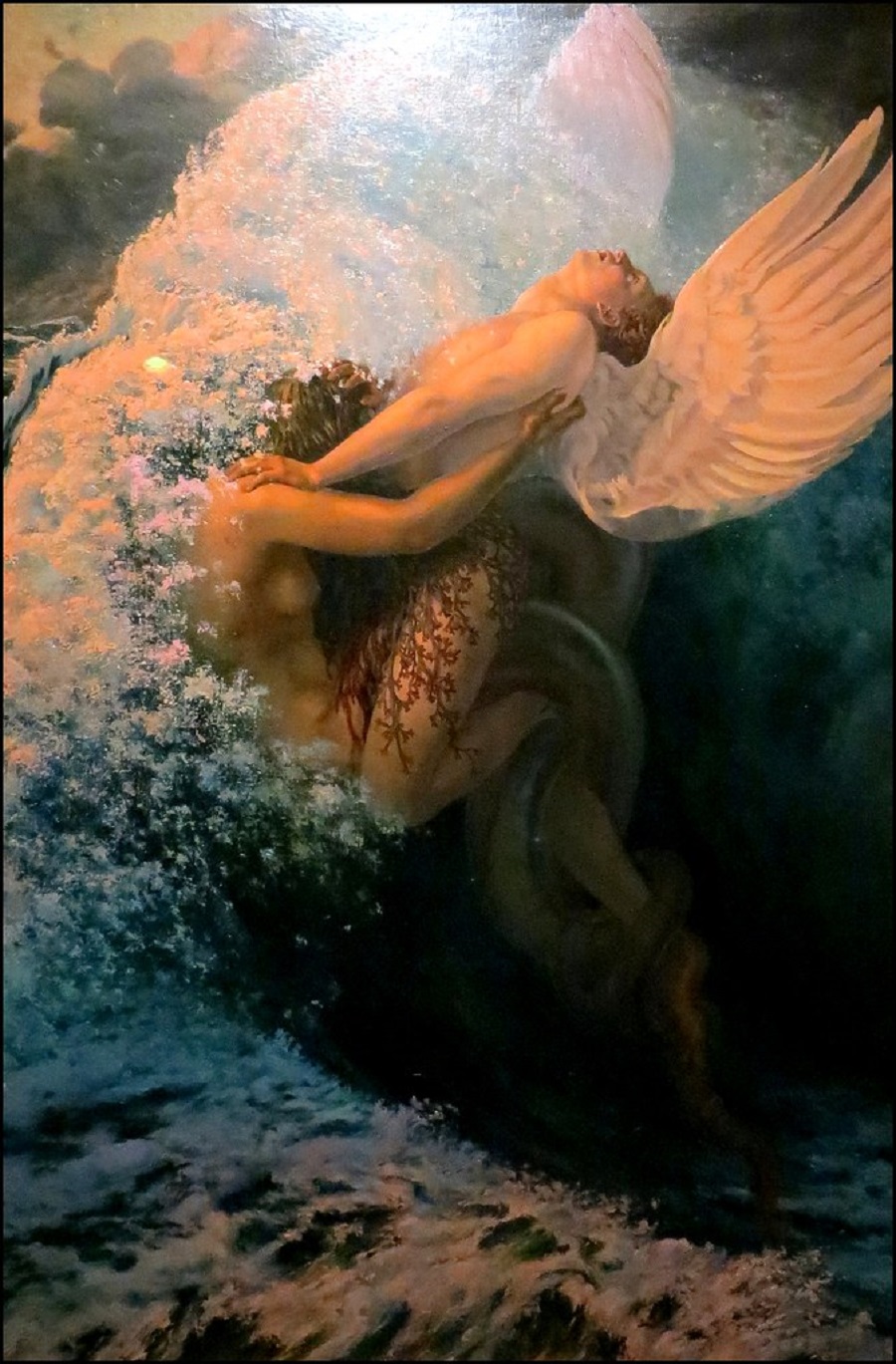 Carlos Schwabe's "Spleen et Idéal" was created in 1907 and depicts two figures engaged in sexual activity. This forms part of the "Spleen et Ideal" series | Read more on AcademiaAesthetics.com
