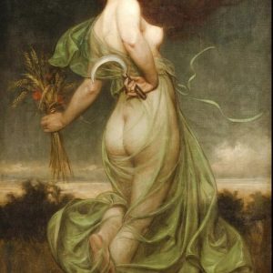 Allegory of Summer is a thought-provoking painting that captures the essence of the season, as depicted by Franz B Doubek in 1905 | Academia Aesthetics